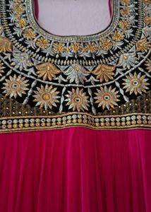 Pink Anarkali Gown