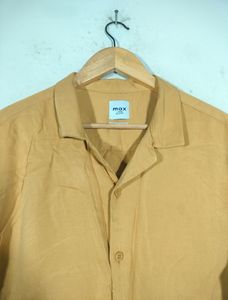 Max Yellow Slim Fit Shirts (Men's)