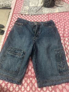 Men's Denim Cargo Shorts