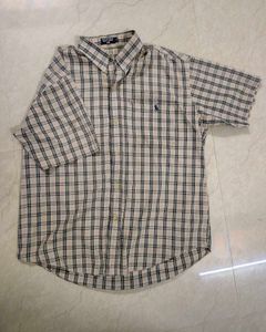 Ralph Lauren Plaid Short Sleeve Button-Up Shirt