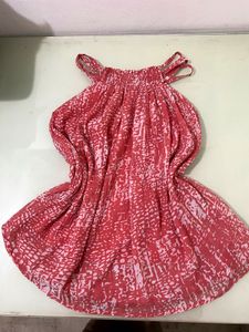 Red & White Halter Top
