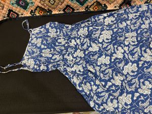 Blue Floral Maxi Dress