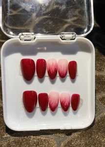 Red Ombre Press-On Nails