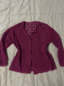 Flower Crochet Cardigan