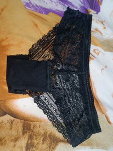 Women Black Net Panty