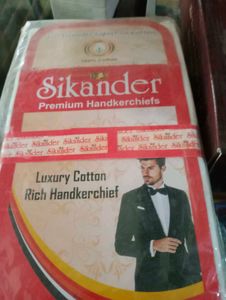 Gent's White Cotton Handkerchiefs