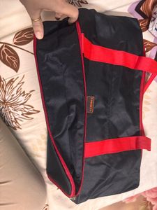 Black &amp; Red Duffel Bag