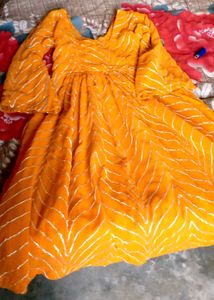 Beautiful Orange Kurta Set