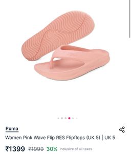 PUMA Peach Colour Flip Flop