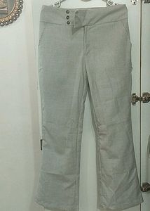 Dark Grey Bootcut Trousers