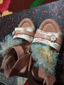 peach colour sandal