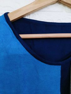 Stylish Color-Block Knit Top