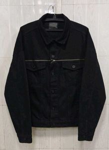 Zara Men’s 2XL Oversized Black Denim Jacket