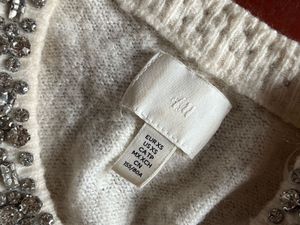 Embellished Cream Cardigan