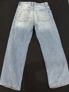 Distressed Wide Leg Jeans