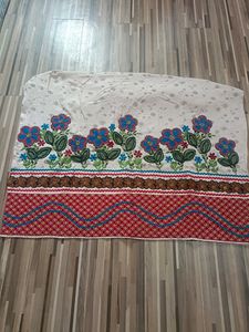 2 mitar embroydari wark cloth.