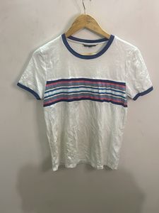White Striped T-Shirt