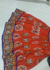 garba dress orange colour