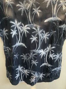 Black Palm Tree Print T-Shirt