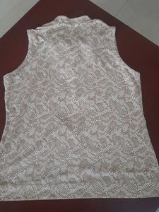 Sleeveless Snake Print Top