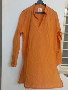 Orange Men's Kurta
