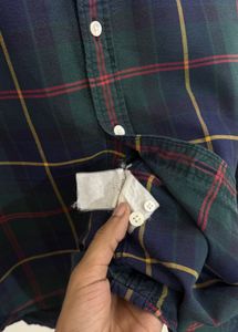 Men's Plaid Button-Up Shirt