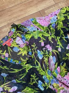 Chiffon Floral whimsy Print Top