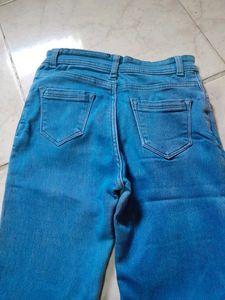Trendy Blue Flare Jeans