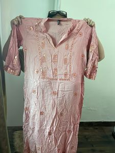 Pink Aakriti Kurta