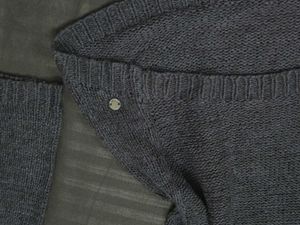 Vintage Cozy Dark GREY Knit Sweater
