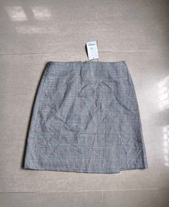 Korean plaid Mini Skirt