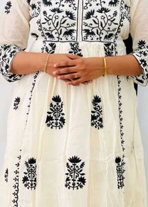 Beautiful Black Anarkali with mirror work
