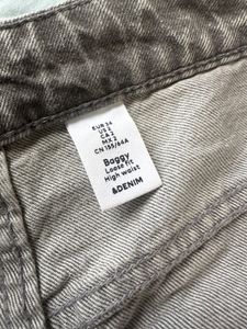 Grey Wash Baggy Denim Jeans