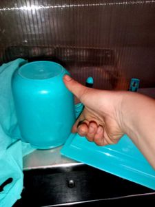 Blue Dustpan and Mug Set
