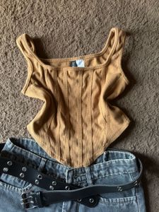 Corset Style Tank Top