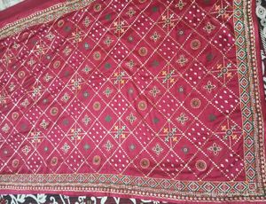 Maroon Embroidered Saree Blouse