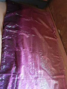 Sparkling Purple Sequin Saree