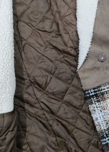 Stylish Plaid Lined Jacket