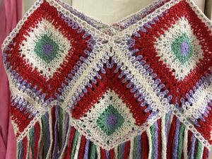 Boho Crocheted Fringe Crop Top