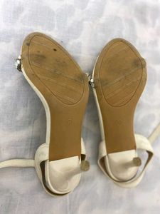 classy  satin ankle woman heel
