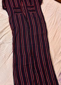 Striped Maxi Shirt Dress