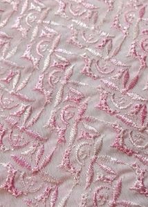 Unstitched heavy Chikankari Pink full suit set