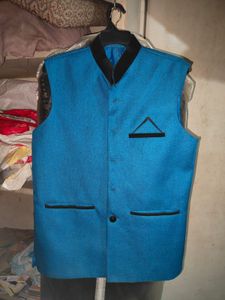 Men's Blue Nehru Jacket