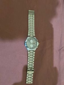 Men's Silver Band Watch