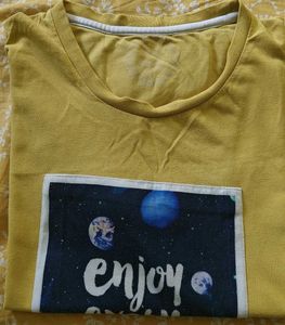 Yellow Graphic Print T-Shirt