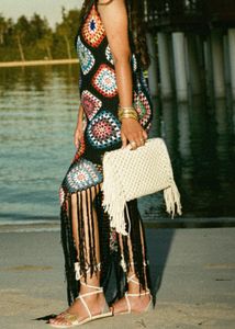 Boho Crochet Maxi Dress
