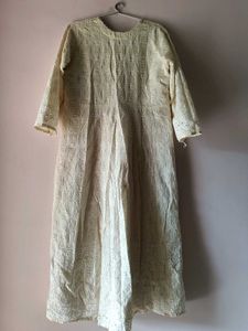 Elegant Cream Cotton Kurta