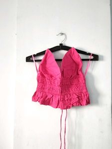 Hot Pink Smocked Halter Top 🥹💗