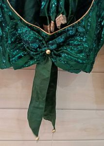 Stunning Sequin Emerald Green Blouse
