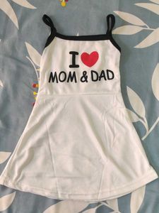 Cute 'I Love Mom & Dad' Dress